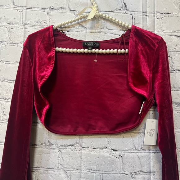 NWT MERAKI VELVET CARDIGAN SIZE M - Picture 2 of 5